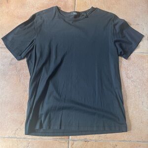 Theory Essential Crew Neck T-Shirt Men Black Short Sleeve Designer Size M NWOT